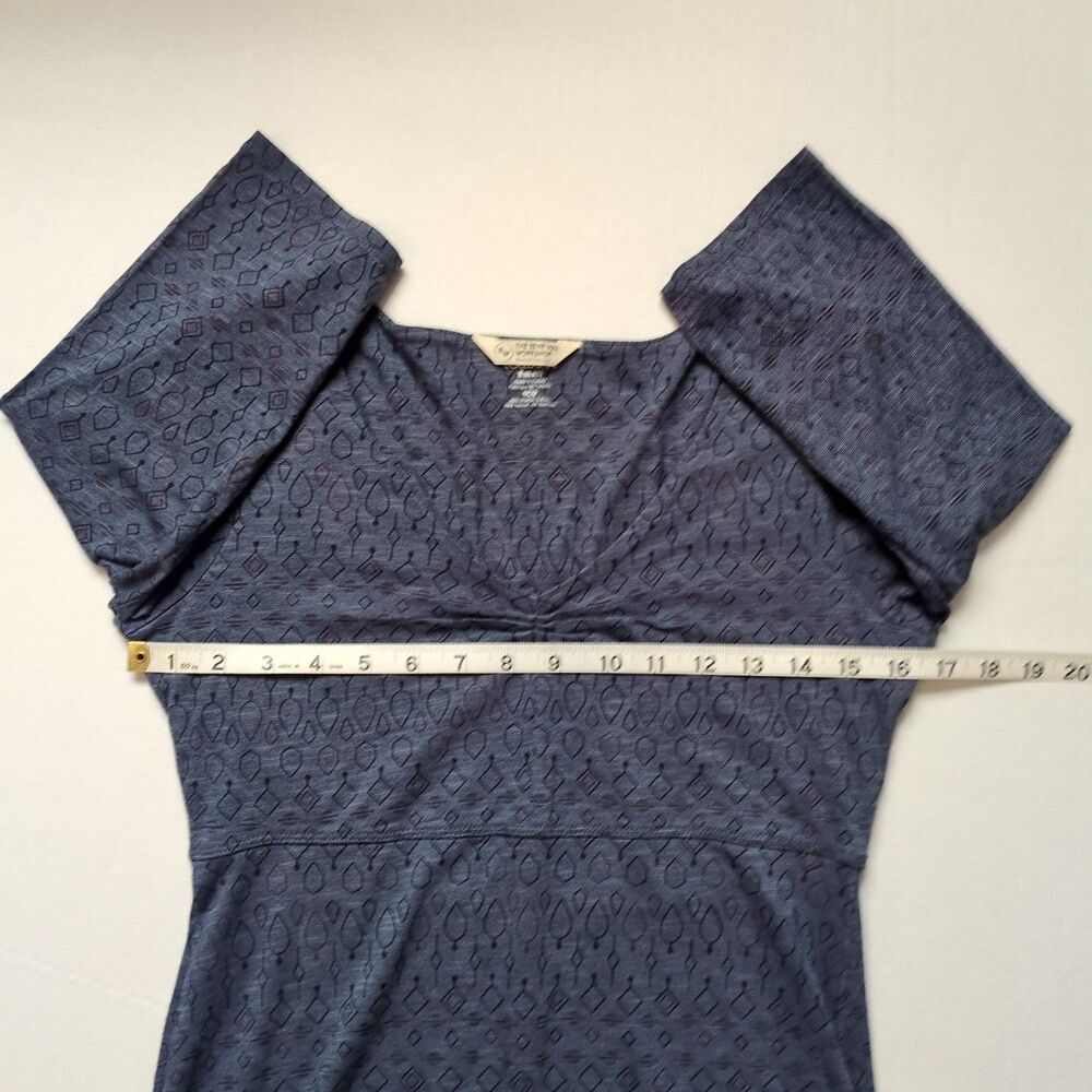 Toad&Co Rosalinda Dress Sz S Blue 3/4 Sleeve Gorpcore Outdoor Hike Casual Travel - Picture 8 of 9